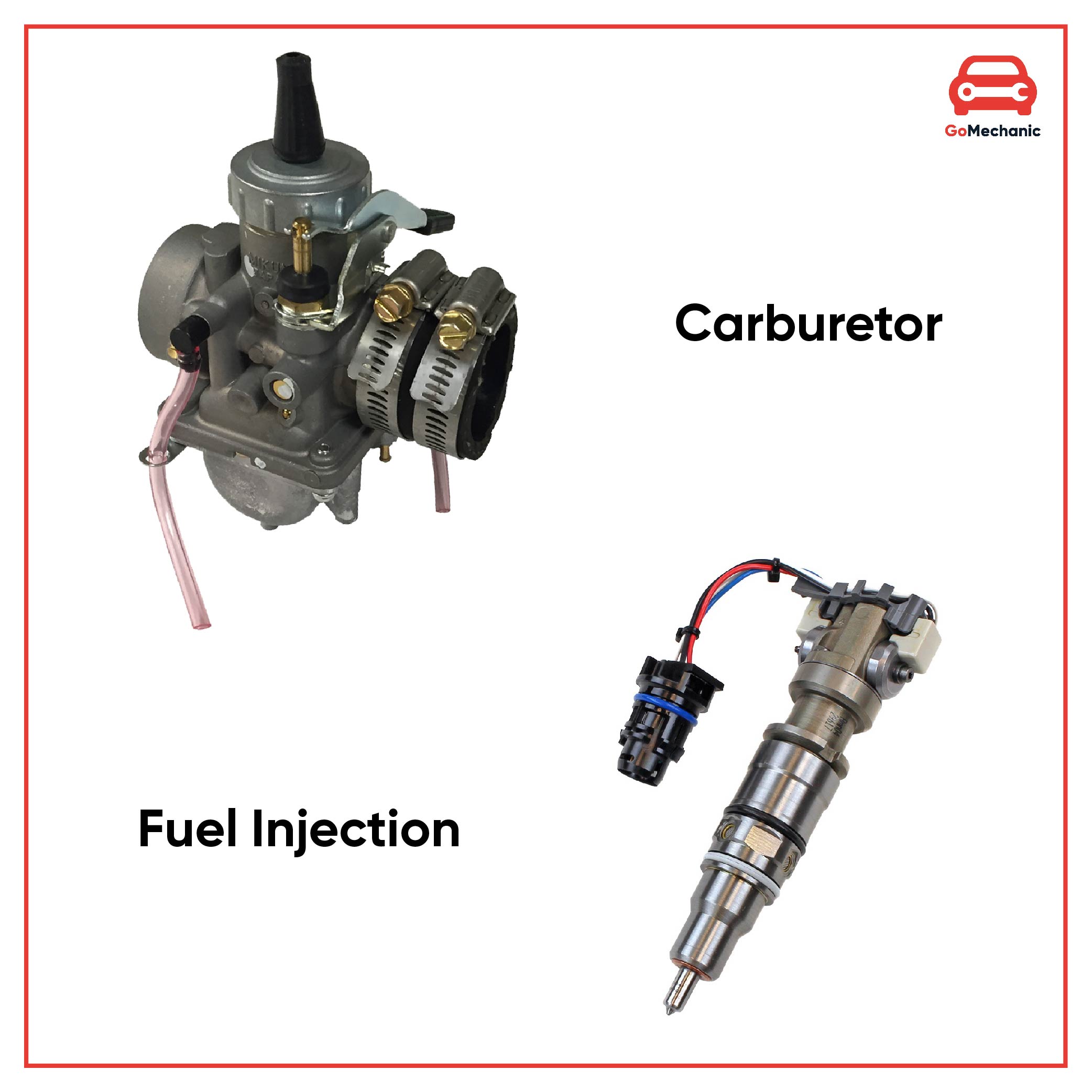 What are the difference between diesel injector and gasoline