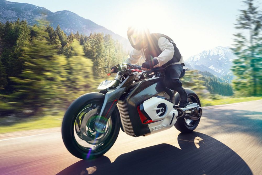 BMW Patents Electric Motorcycle Charging via Kickstand, Whoa!