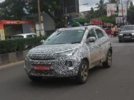 Tata Nexon was spotted on the streets of India and despite heavy camouflage, it was spotted with an emission testing kit akin to a BS6 engine.