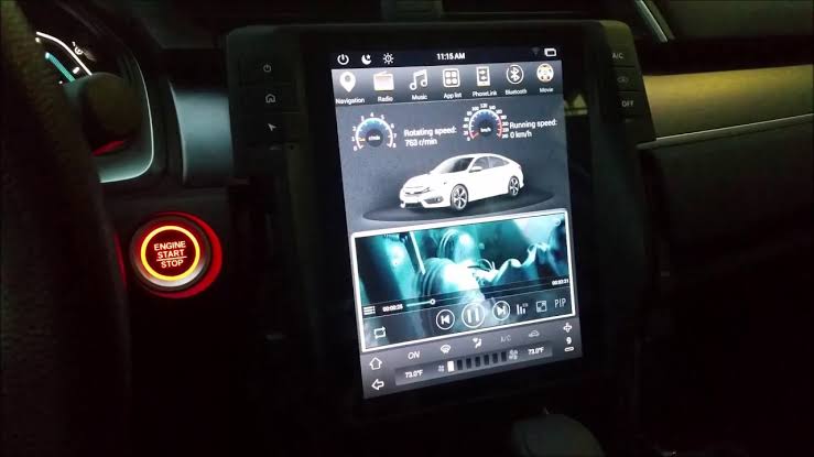 Tesla-Type Infotainment System On A Honda Civic