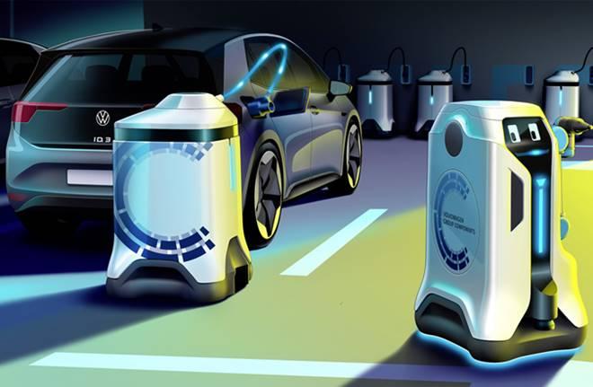 Volkswagen's New Mobile Charging Robot