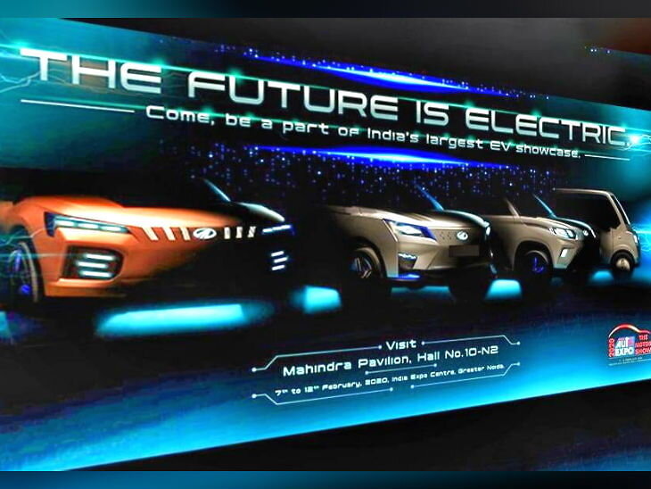 Mahindra teases its Electric Car line-up for the Auto Expo 2020