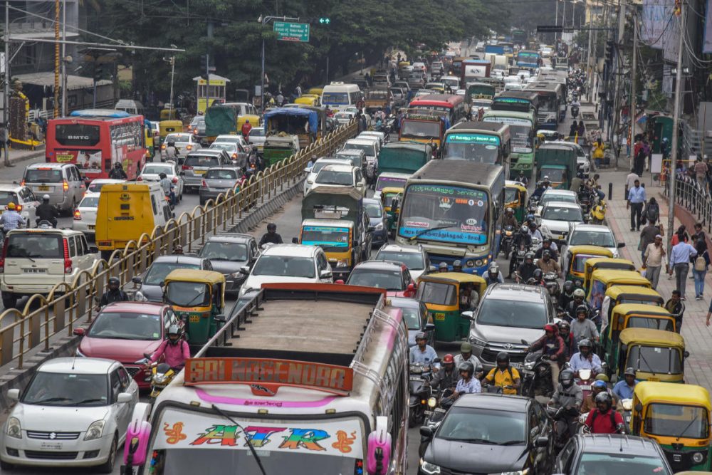 The miserable Bangalore traffic.