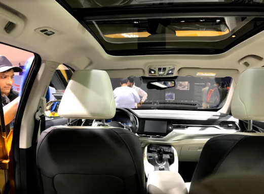 Interior of the SUV