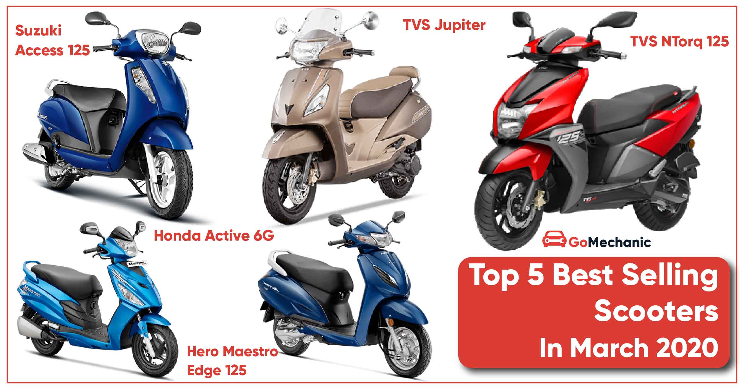 Top 5 Selling Bs6 Scooters In March 2020 Honda Again