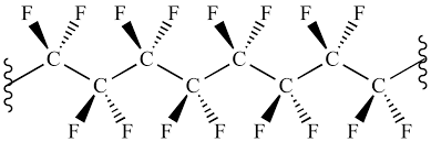 The organic structure of Teflon