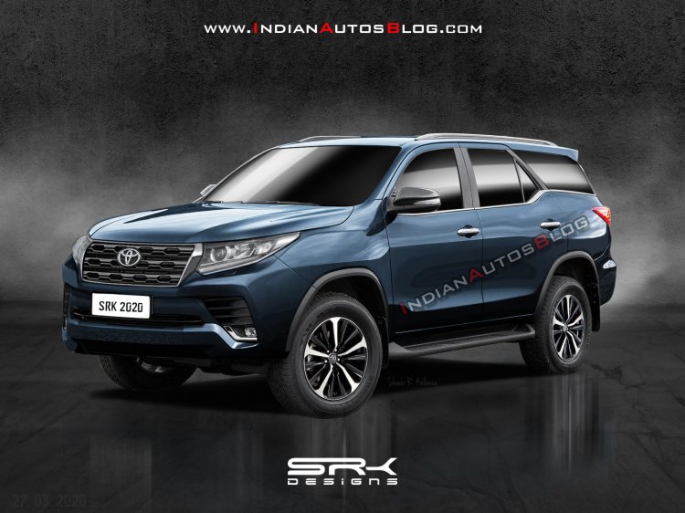 2020 Toyota Fortuner Facelift Rendered- Is this it? | Credit IndianAutosBlog