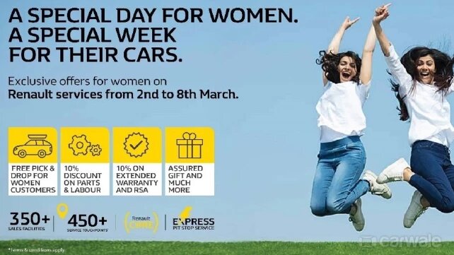Renault India offers discount upto 1 lakh for Women's day
