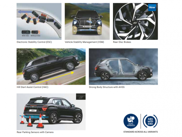 Hyundai Creta 2020 safety features