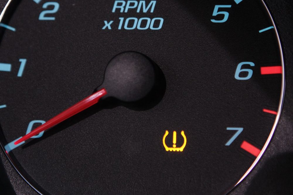 Tyre Pressure Monitoring System Dashboard Warning Light