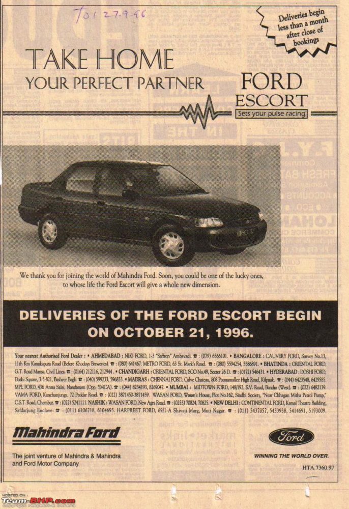 An Advertisement from 1996 | Credits: TeamBHP