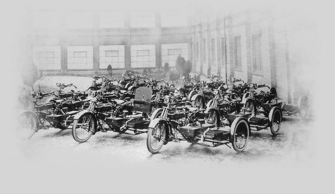 1914 - Mass Production of 2-stroke bikes
