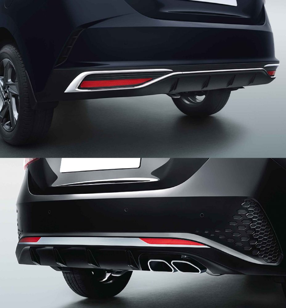 2020 Hyundai Verna Standard vs Turbo Rear Bumper