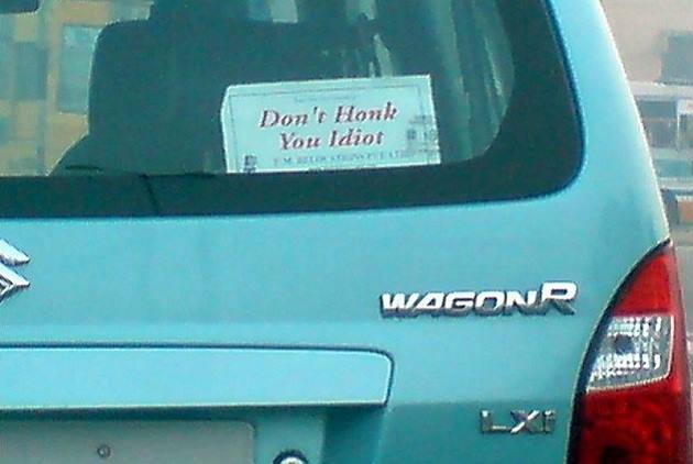 Hilarious car stickers