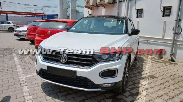 Volkswagen T-Roc compact SUV Spotted at dealerships | Credits- TeamBHP