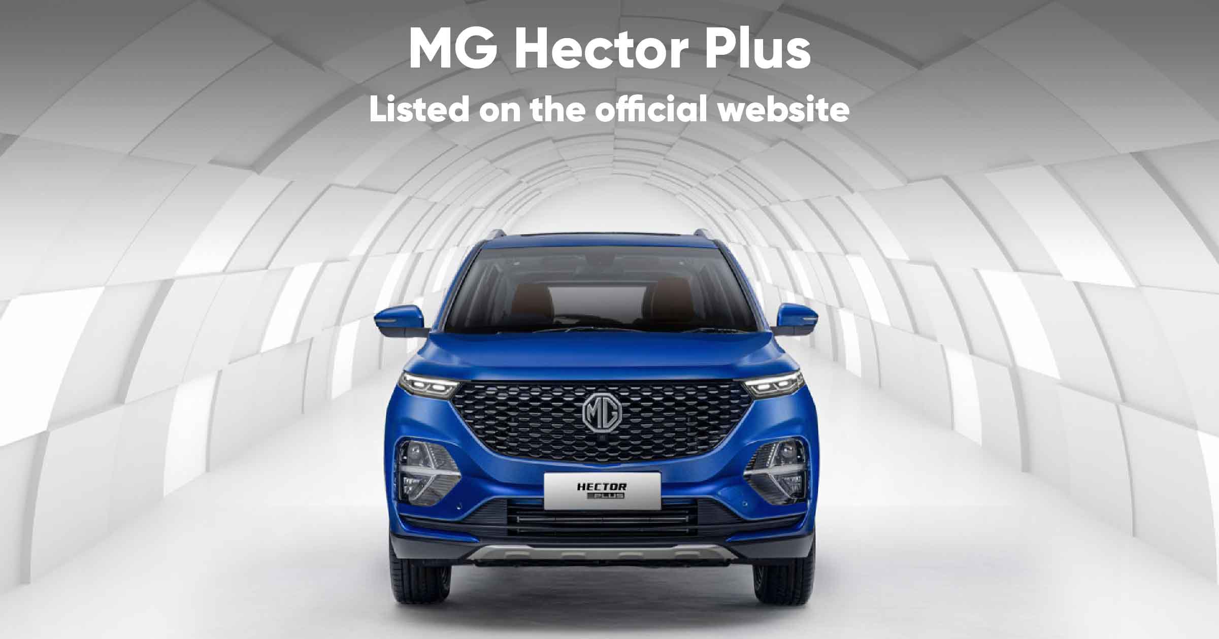 MH Hector Plus Listed on the official website