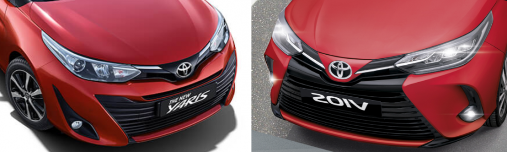Front Bumper Comparsion | Current Toyota Yaris vs 2020 Facelift
