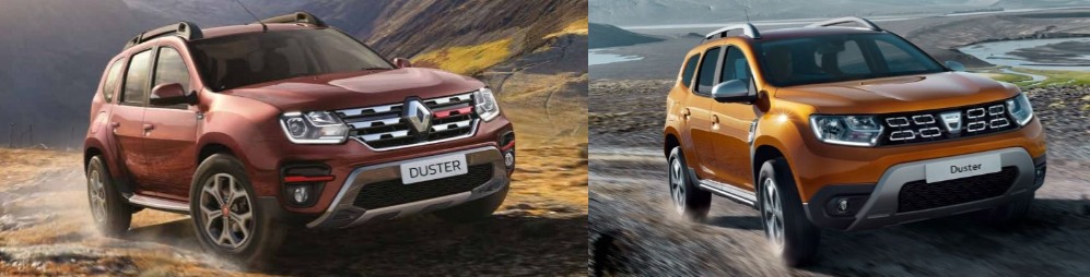 Renault Duster Vs Dacia Duster Front
