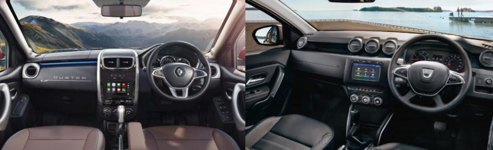 Renault Duster vs Dacia Duster Interior