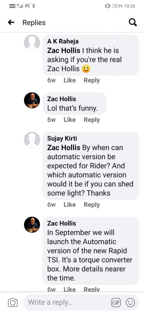 Zac Hollis Confirms