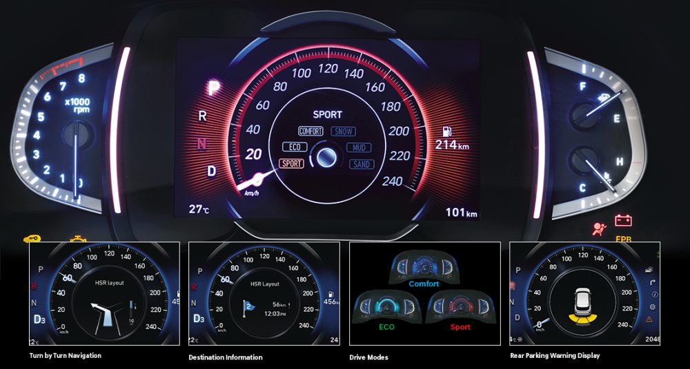 Hyundai Creta 2020 Fully Digital Instrument Cluster