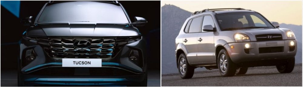 Hyundai Tucson Front Profile Comparison