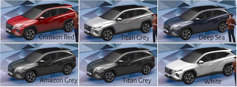 Next-gen Hyundai Tucson | Colour Options