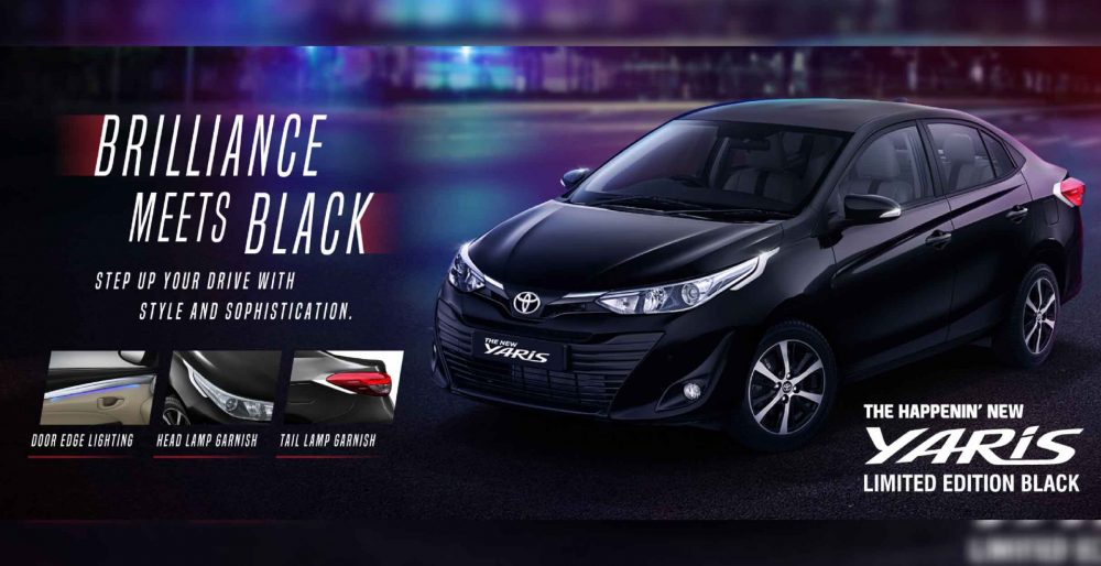Toyota Yaris Limited Edition Black Launched