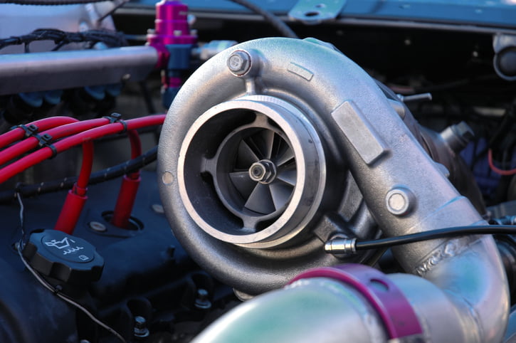 engine mounted turbocharger