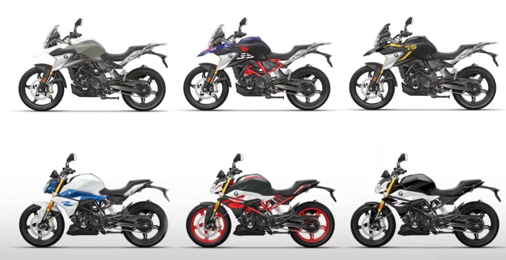 BMW G310R and G310 GS Colour Options