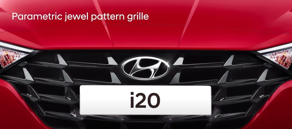 Jewel pattern front grille