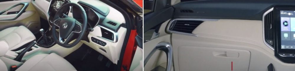 Dual-tone Interiors of MG Hector 2021