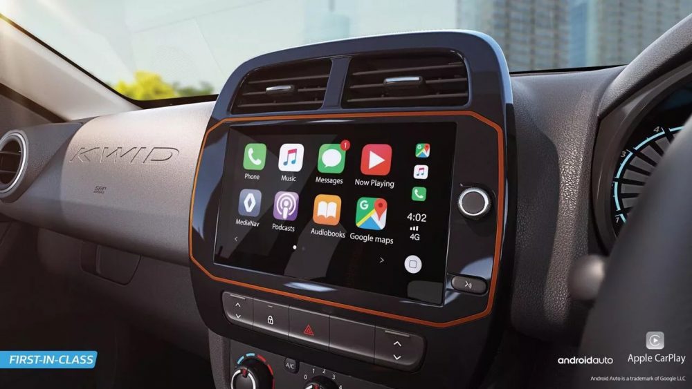 Renault Kwid's 8.0-inch Infotainment System