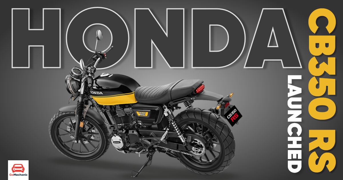 Honda CB350 RS Launched, Priced at ₹1.96 Lakhs