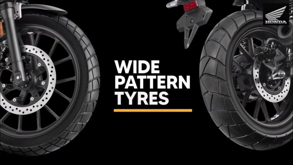 Honda CB350 RS Wide Pattern Tyres