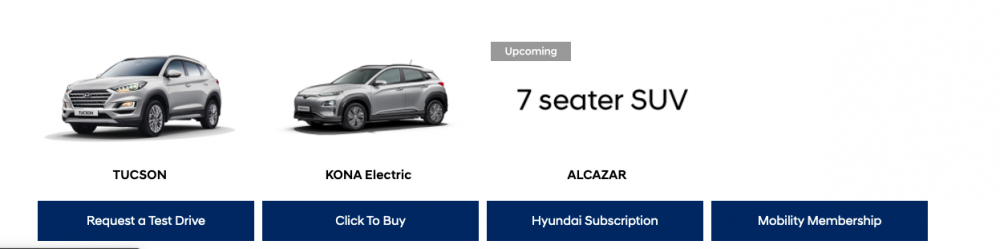Hyundai Alcazar listed on Official website