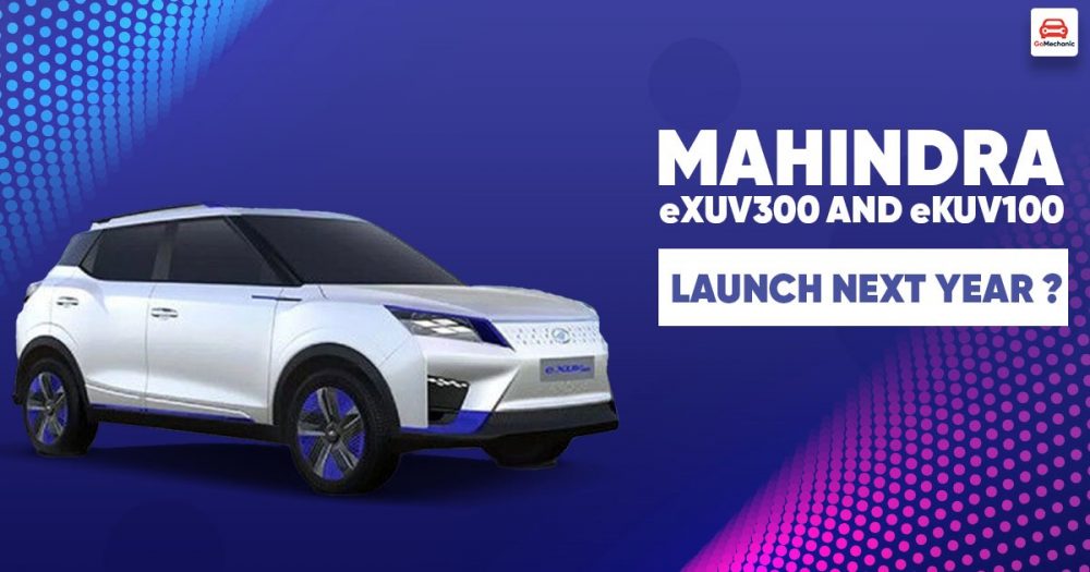 Mahindra eXUV300 and eKUV100 Launch Next Year banner