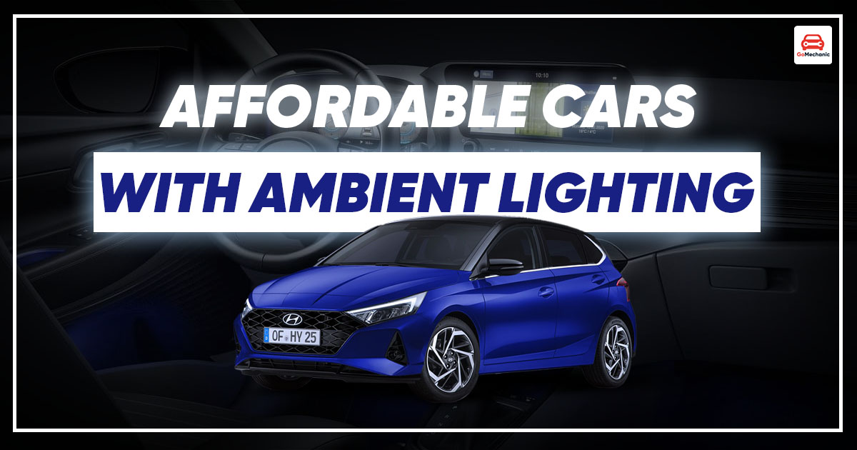 car with ambient light