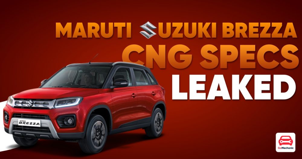 Maruti Suzuki Brezza CNG Specs Leaked
