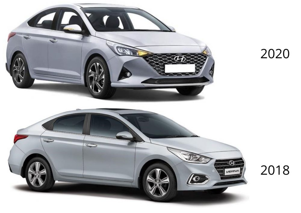 Hyundai Verna Facelifts