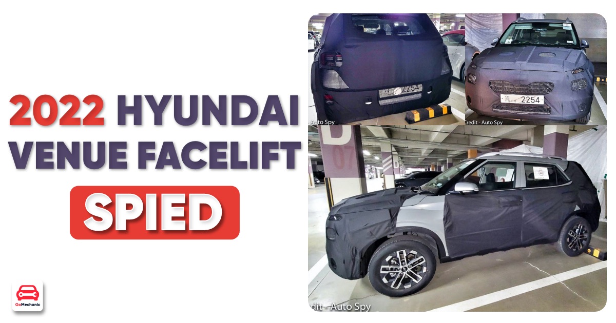 Hyundai Venue Facelift Spied Testing For First Time