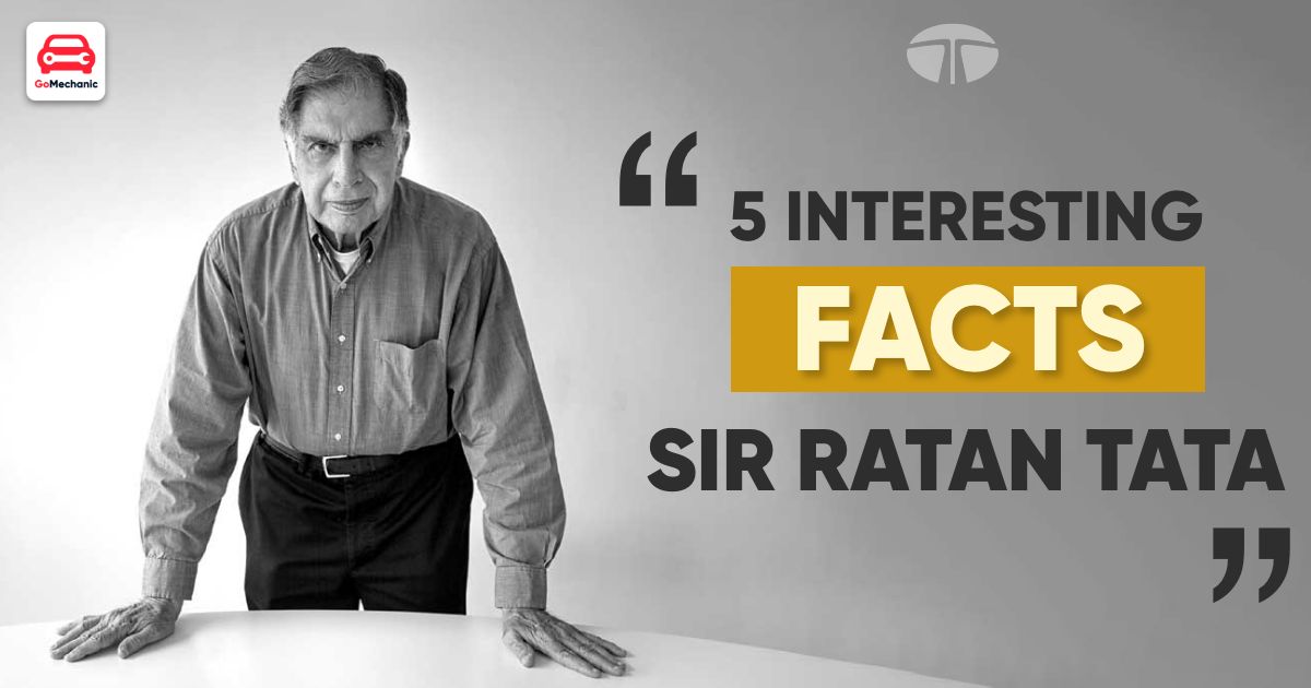 5 Interesting Facts About Sir Ratan Tata