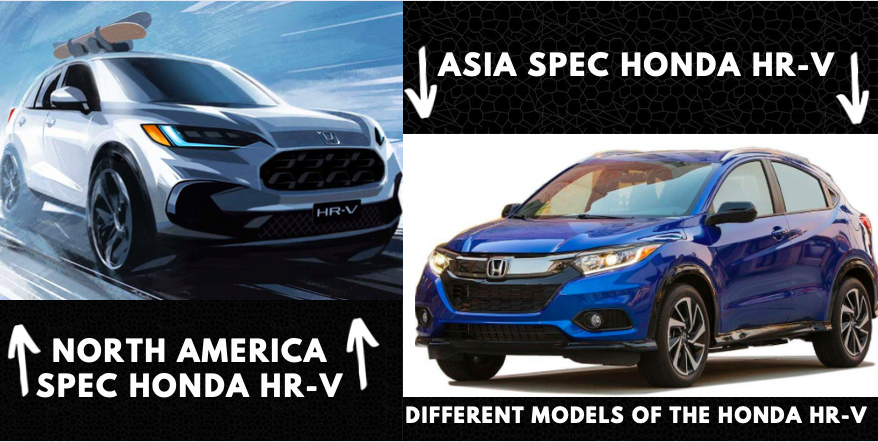 Honda HR-V Asia Spec Model VS North America Spec Model