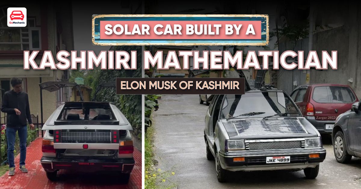 Here’s The Solar Car Built By A Kashmiri Mathematician!