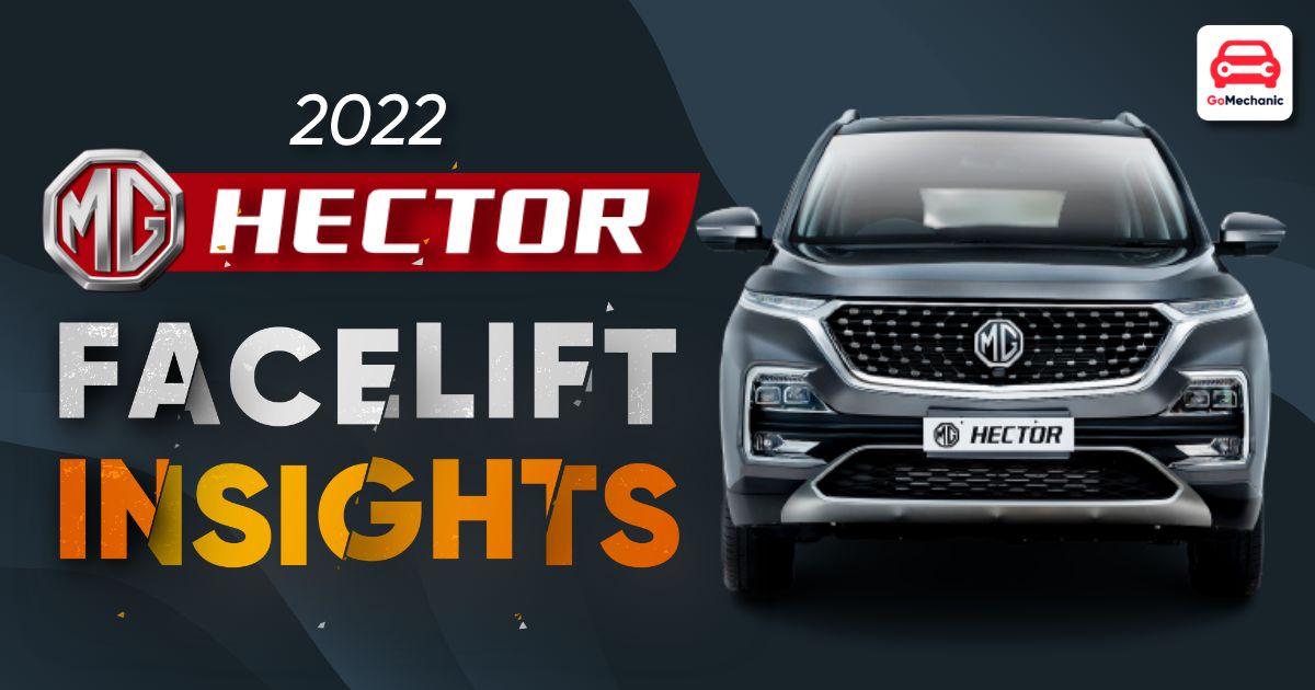 2022 MG Hector Facelift - What We Know So Far!