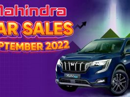 Mahindra Car Sales September 2022