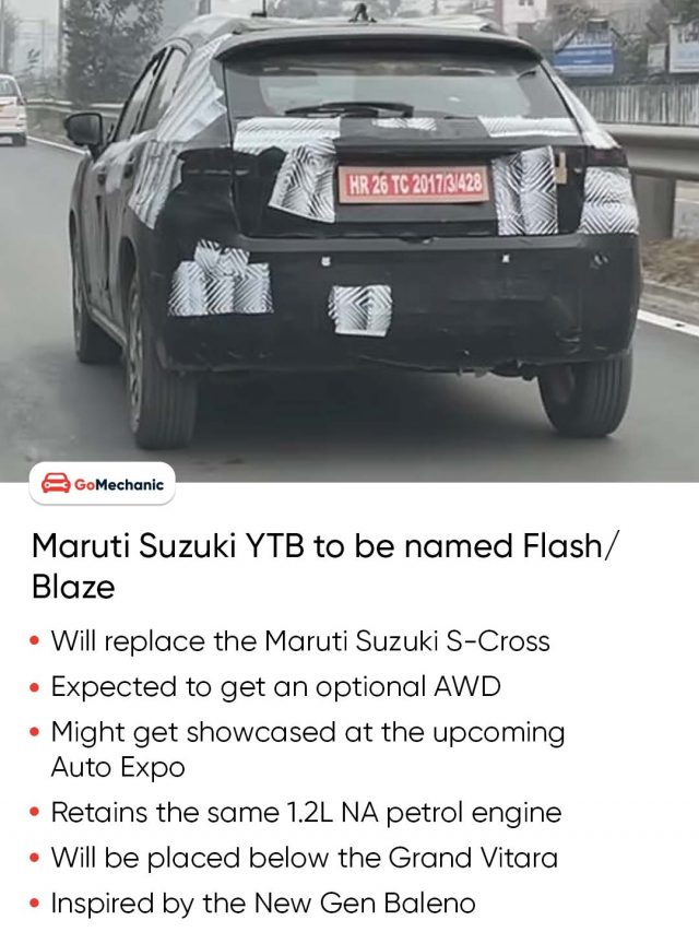 Maruti Suzuki YTB to be named Flash/Blaze