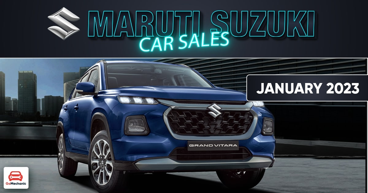 Maruti Car Sales January 2023